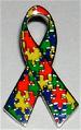 Autism Pin, Autism Ribbon Pin, Autism Puzzle Pin