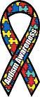 Autism Magnet, Autism Ribbon Magnet, Autism Puzzle Magnet